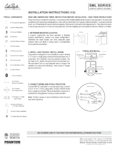 Phantom Lighting Fixture Submittals Provide All Required Info